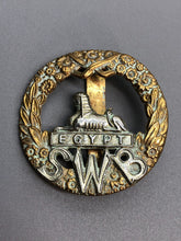 Load image into Gallery viewer, Original WW2 British Army South Wales Borderers Regiment Cap Badge
