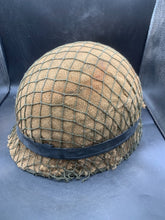 Load image into Gallery viewer, Genuine Dutch Army M53 Euroclone of US M1 Camouflaged Helmet &amp; Liner Set - The Militaria Shop
