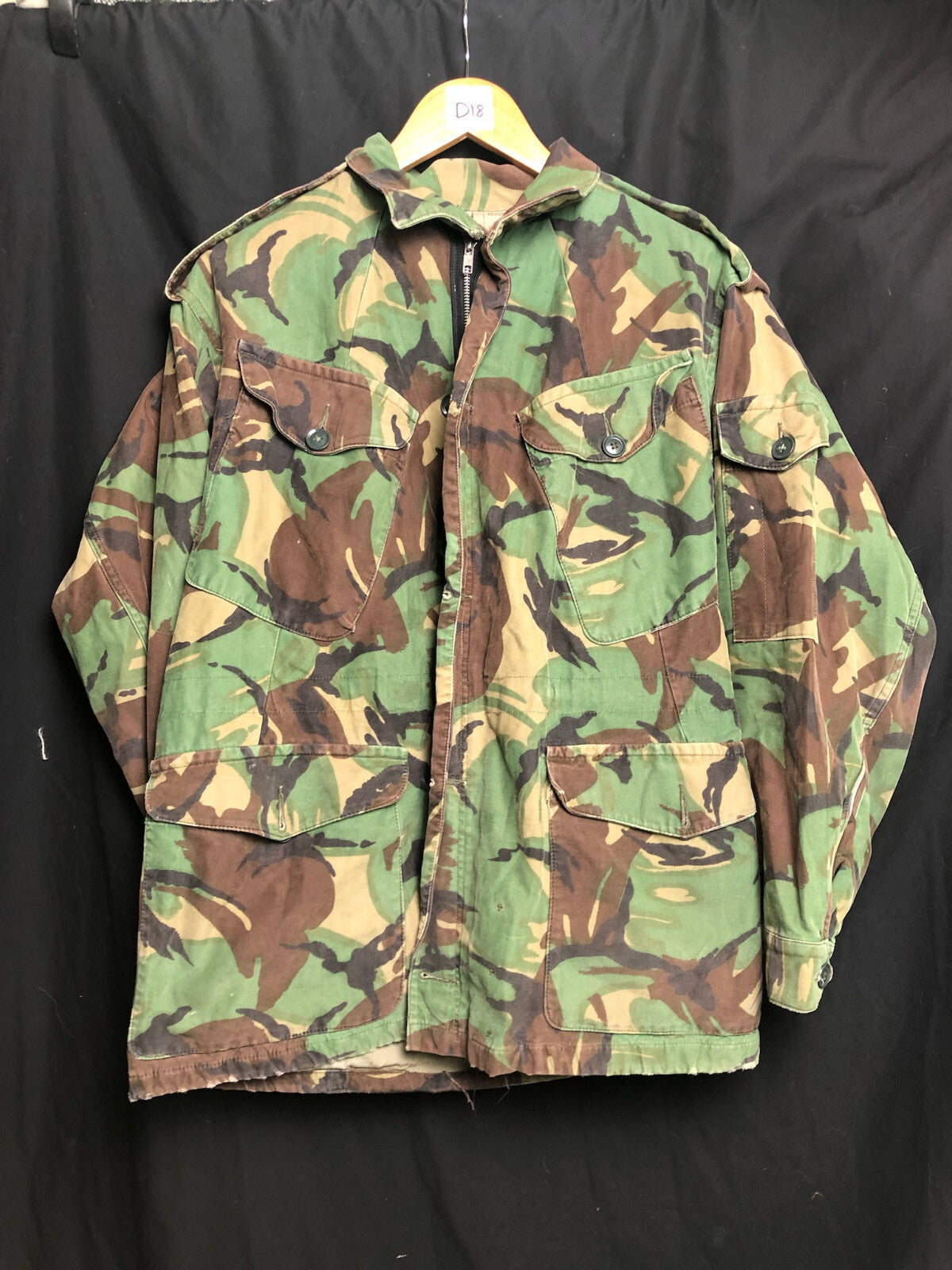 Original British Army 68 Pattern DPM Camouflaged Combat Smock Size 1 ...
