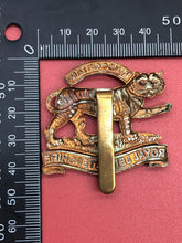 Load image into Gallery viewer, Original WW2 British Army Leicestershire Regiment Cap Badge
