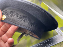Load image into Gallery viewer, Original Vintage Danish Police Officer&#39;s Peaked Cap with Badge - Size 55cm - The Militaria Shop
