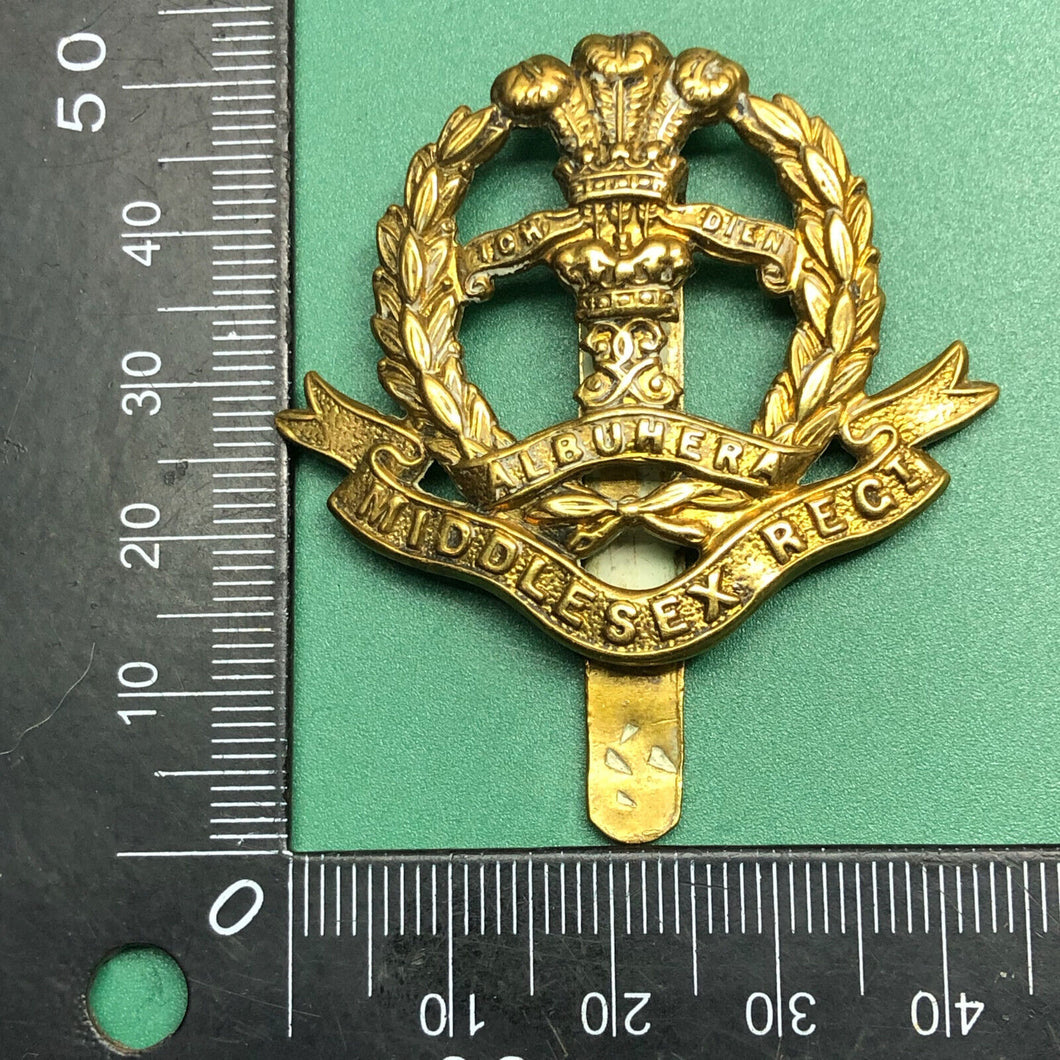 Original WW2 British Army Cap Badge - The Middlesex Regiment