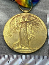 Load image into Gallery viewer, Original WW1 Victory Medal DVR E. M. Herbert in the Army Service Corps
