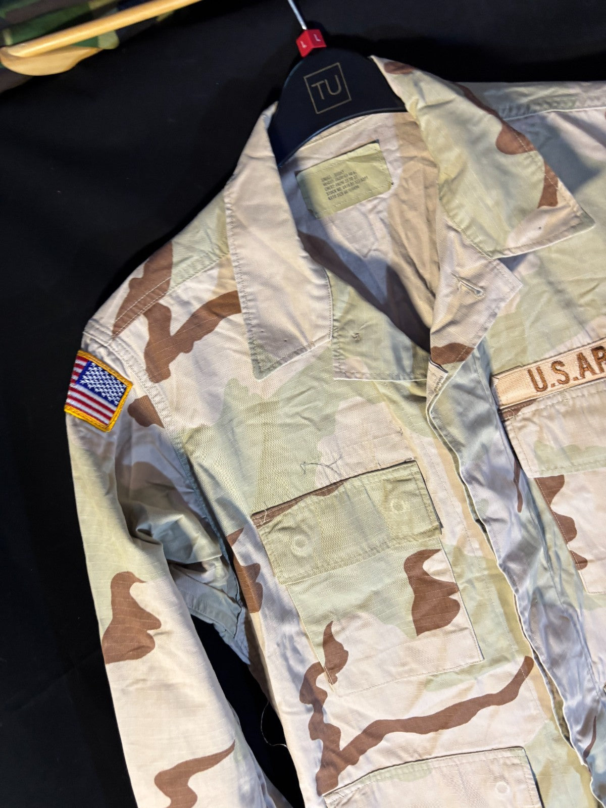 Gulf War US Army DCU Camouflaged Combat Field Coat/Jacket - Small/Short - The Militaria Shop