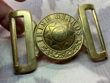 Load image into Gallery viewer, Original British Army c1895 British Victorian Irish Guards Service Brass Buckle
