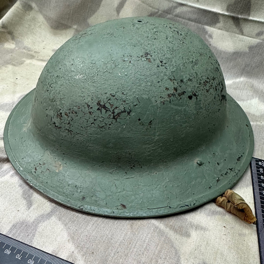 Original WW2 British Army Mk2 Brodie Combat Helmet - Repainted - Ideal Project