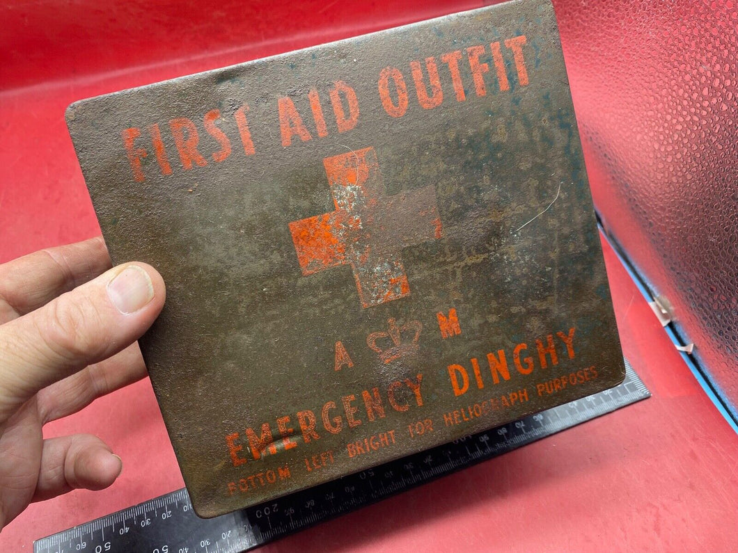 Original British Royal Air Force RAF AM First Aid Outfit Tin - Emergency Dinghy