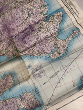 Lade das Bild in den Galerie-Viewer, Original WW2 British Army / RAF Map Showing RAF Bases - South West Scotland
