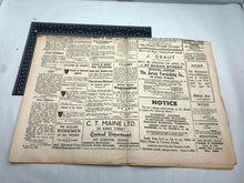 Lade das Bild in den Galerie-Viewer, Original WW2 British Newspaper Channel Islands Occupation Jersey - April 1942
