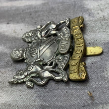 Load image into Gallery viewer, Original WW1 British Army 1st Volunteer Batallion Manchester Regiment Cap Badge
