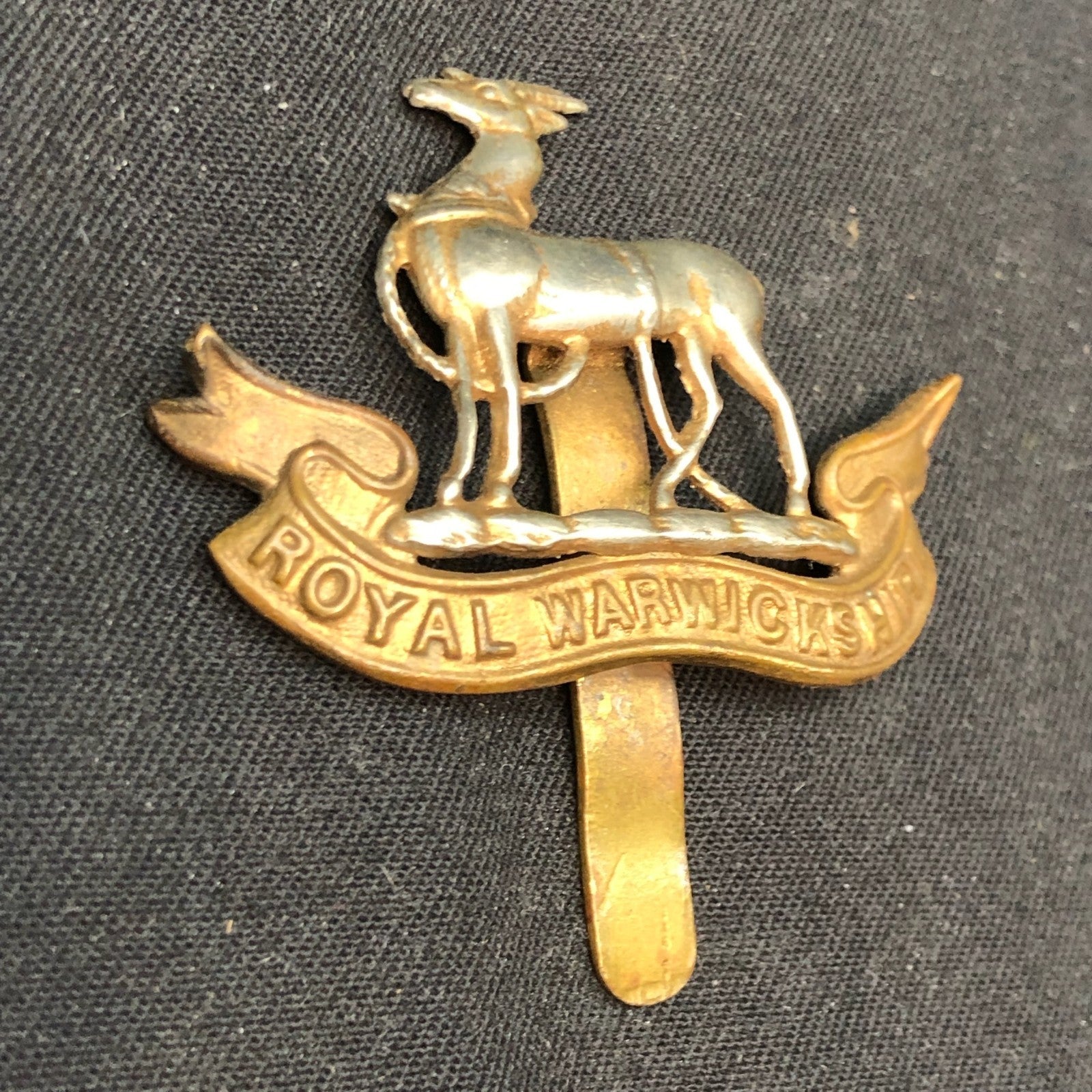 Original WW2 British Army Cap Badge - Royal Warwickshire Regiment - The Militaria Shop