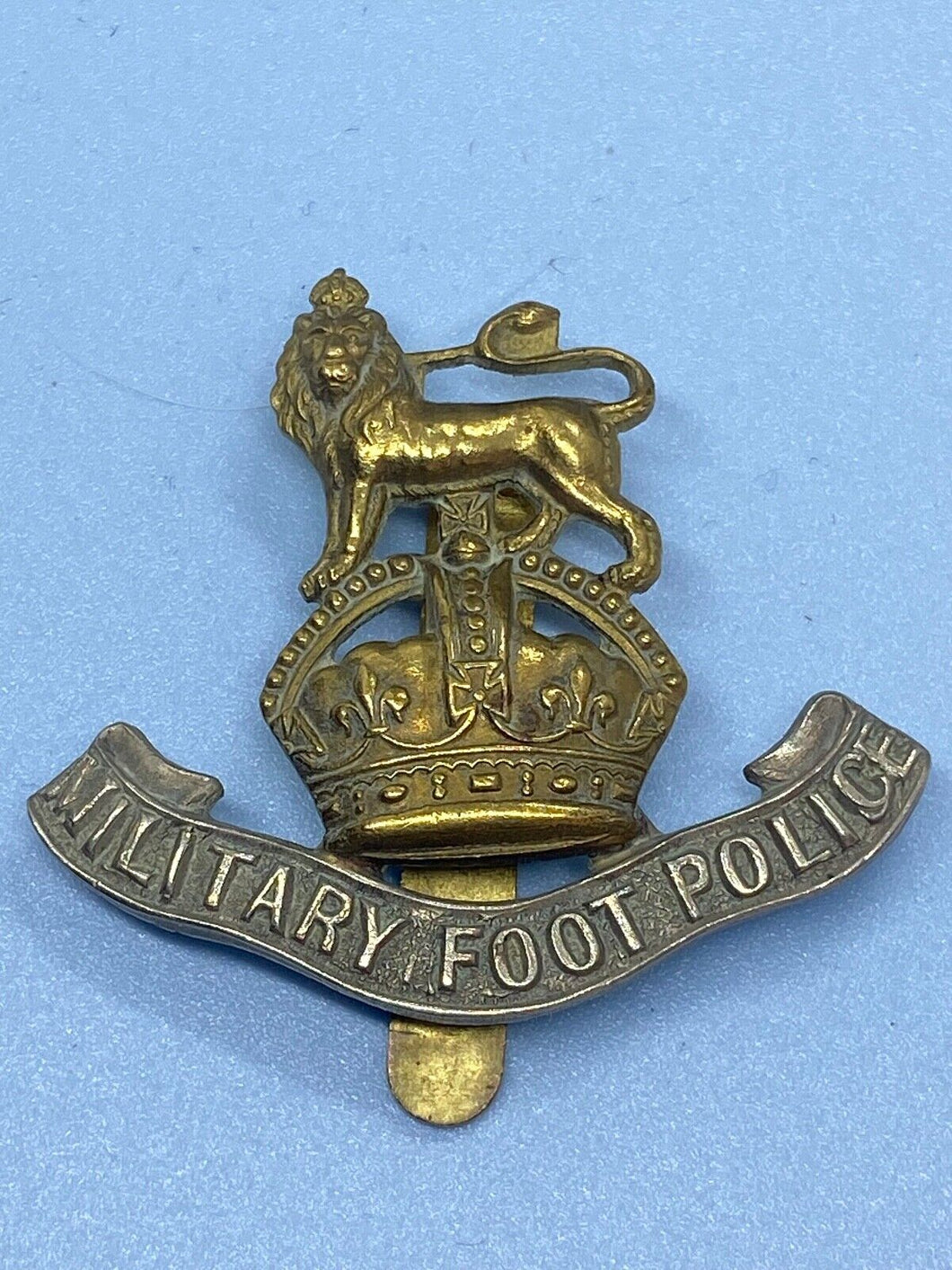 Original WW1 British Army Military Foot Police Cap Badge