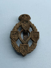 Load image into Gallery viewer, Original WW2 British Army Bakelite Economy Army REME Engineers Cap Badge
