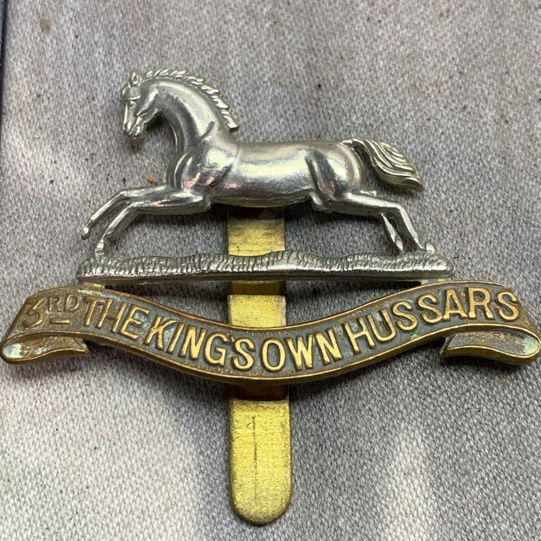 Original WW2 British Army Cap Badge - 3rd The King's Own Hussars