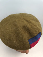 Load image into Gallery viewer, Genuine British Army Guards Regiment Khaki Regimental Beret Hat - Size 59cm
