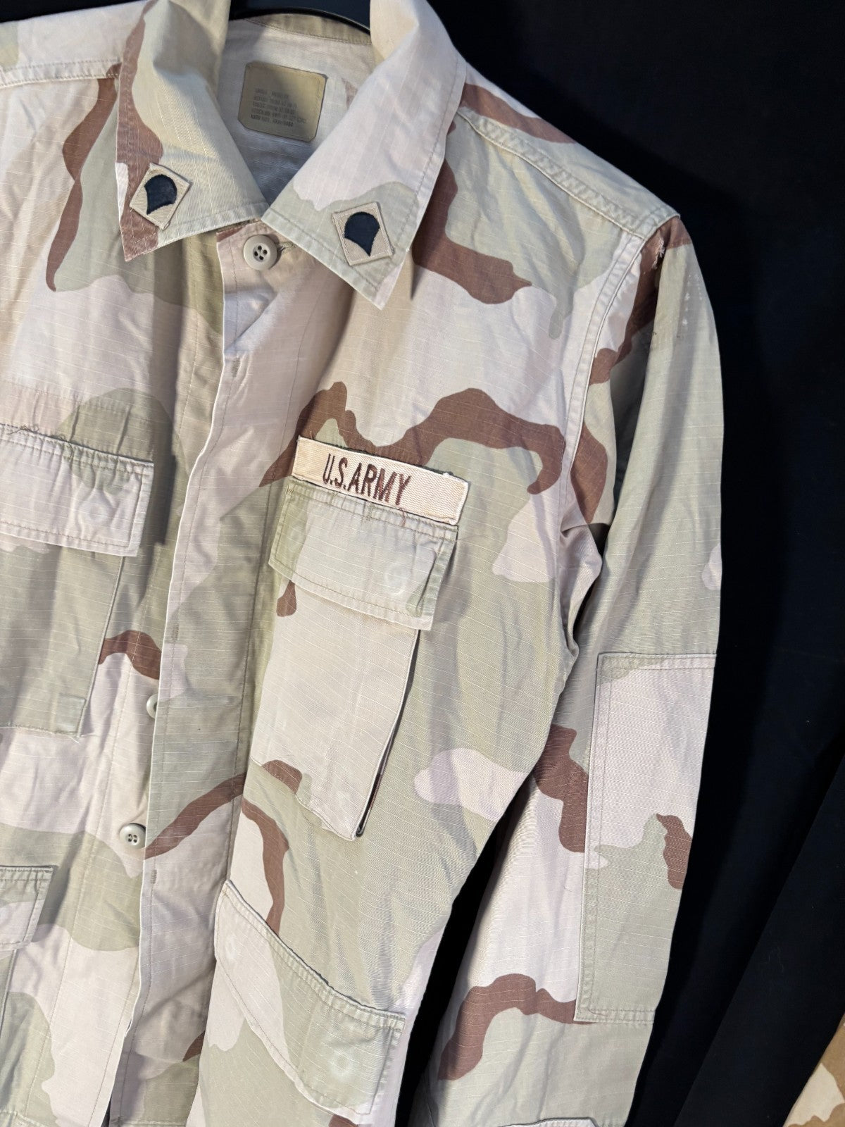 Gulf War US Army DCU Camouflaged Combat Field Coat/Jacket - Small/Regular - The Militaria Shop
