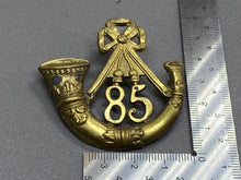 Load image into Gallery viewer, Original British Army - 1759-1881 - 85th Light Infantry (KSLI) Glengarry Badge
