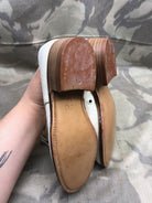 Genuine British Army Women's White Summer Shoes - WW2 Pattern - Size UK 2M - The Militaria Shop
