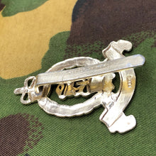 Load image into Gallery viewer, Original British Staybrite Army Cap Badge - Adjutant General&#39;s Corps - The Militaria Shop
