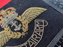 Load image into Gallery viewer, British Army Bullion Embroidered Blazer Badge - Fleet Air Arm
