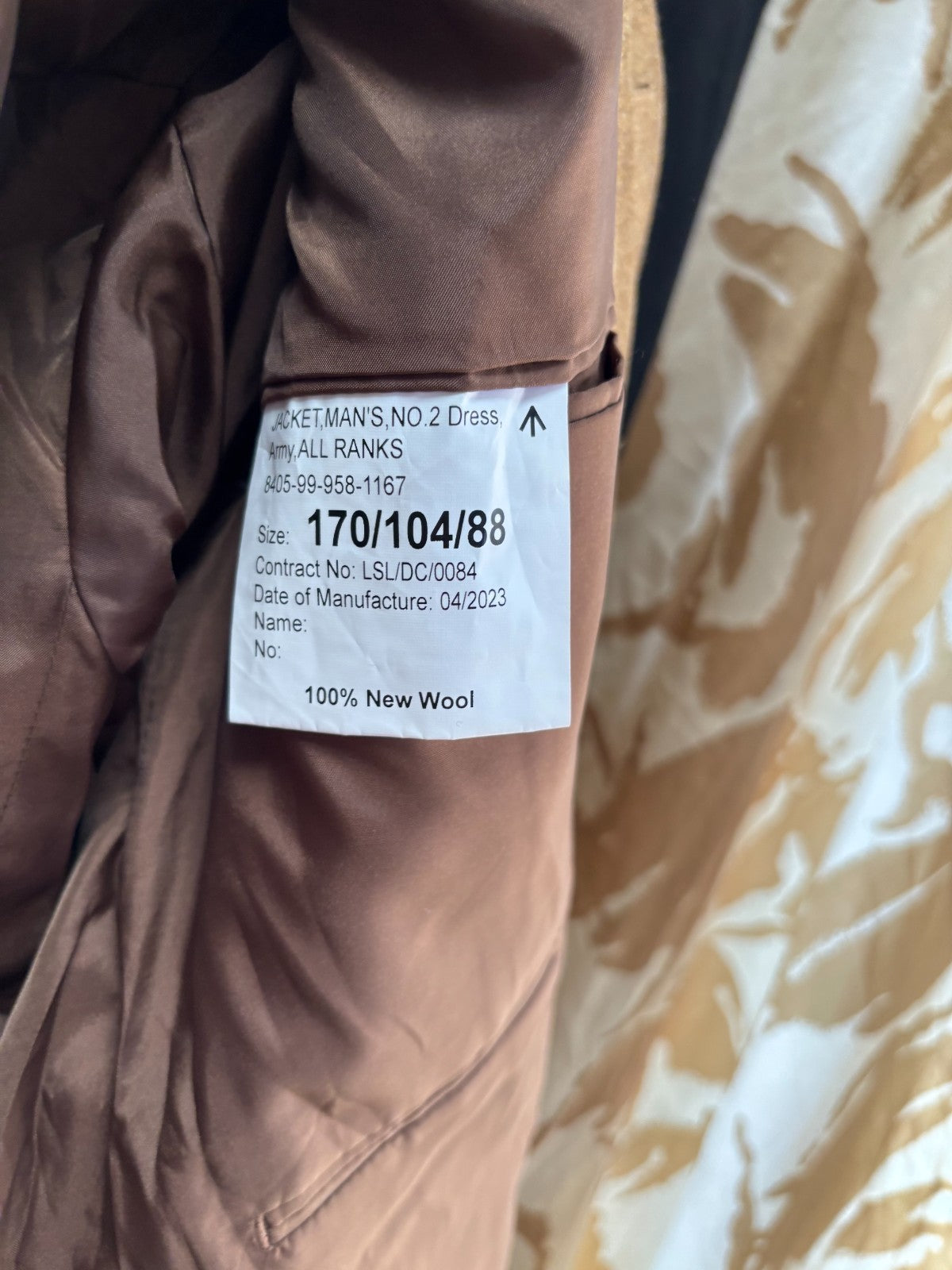 Grade 1 British Army FAD No2 Dress Uniform Jacket - Size 170/104/88 - The Militaria Shop