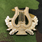Original British Army Regimental Cap Badge - Bandsman Lyre - The Militaria Shop