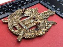 Load image into Gallery viewer, Original WW1 British Army Cap Badge - King&#39;s Own Scottish Borderers -Kings Crown
