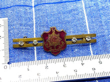 Load image into Gallery viewer, Original The Royal Sussex Regiment Gilt &amp; Jewelled Sweetheart Brooch
