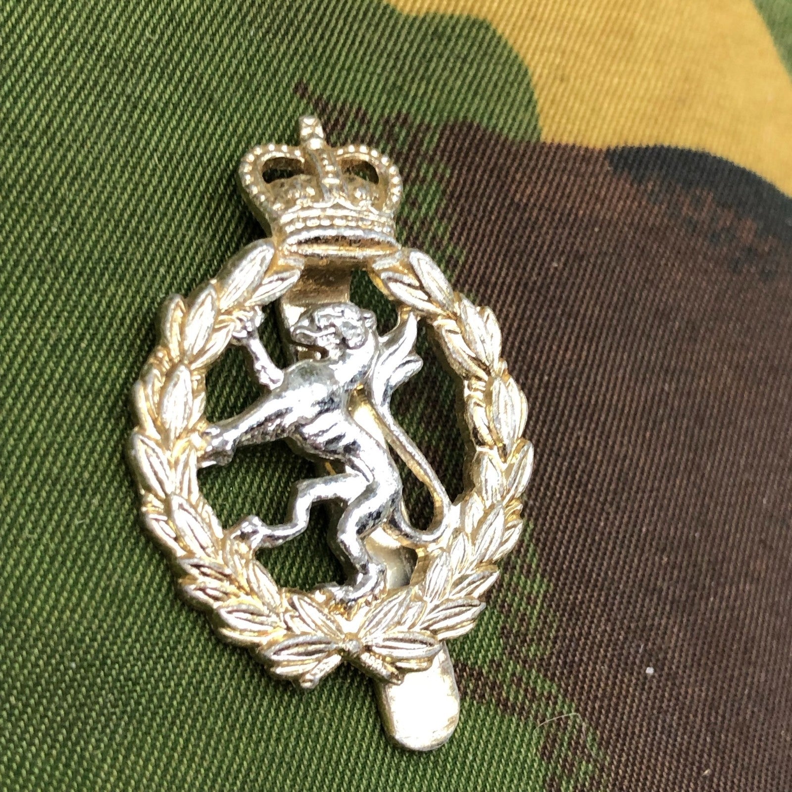 Original British Staybrite Army Cap Badge - Women's Royal Army Corps - The Militaria Shop