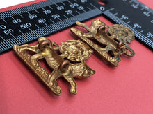 Load image into Gallery viewer, Original WW2 British Army York &amp; Lancaster Regiment Collar Badges
