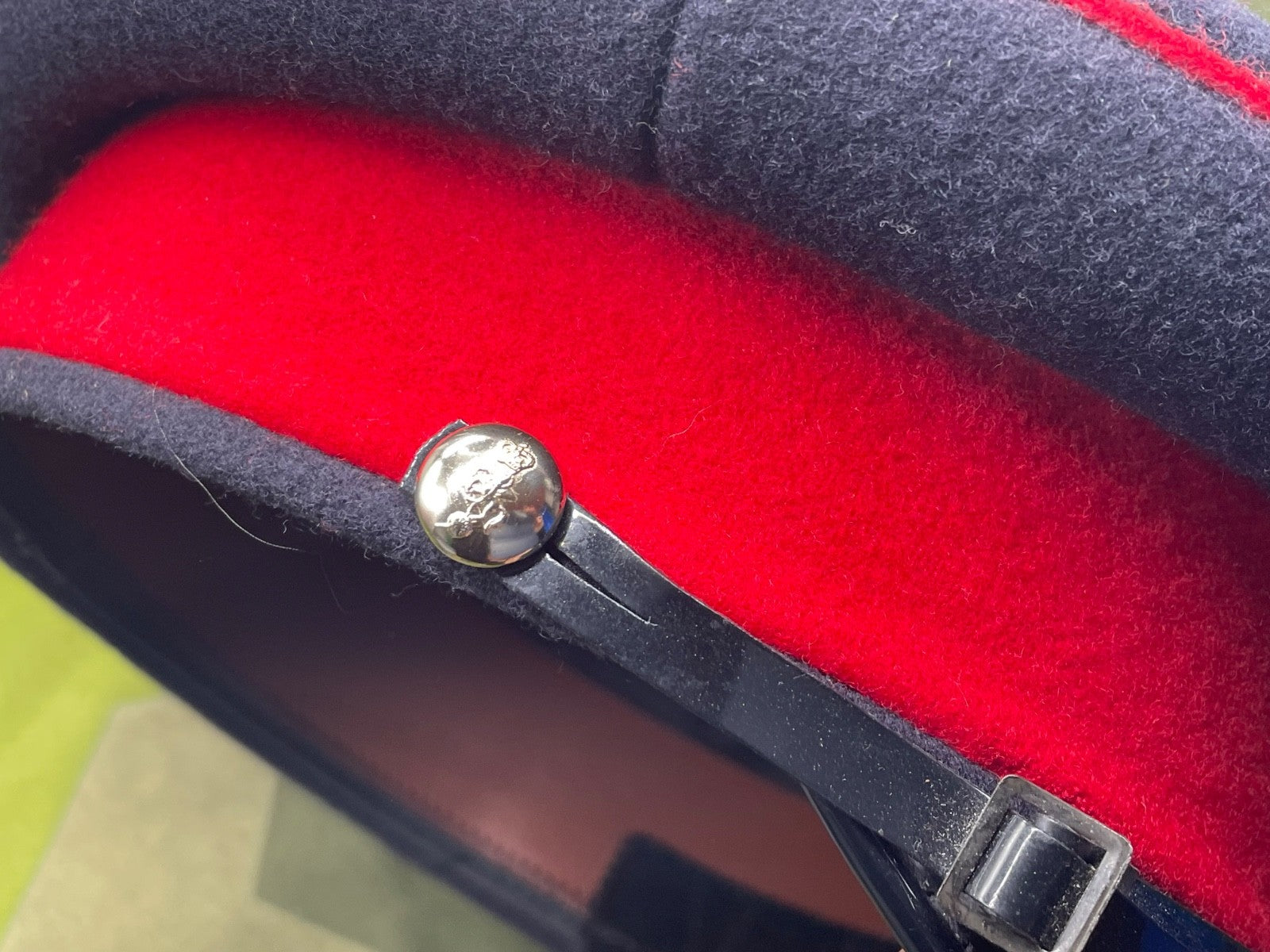 Genuine British Army Signals Peaked Dress Cap - Size 57cm - The Militaria Shop