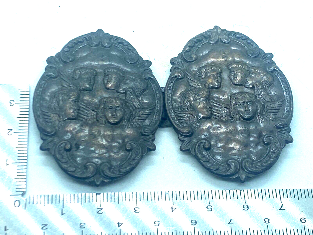 Original - 2 Piece Nurses Bronze Belt Buckles - Lovely Items