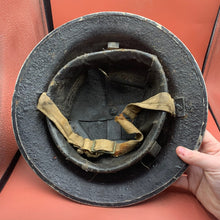 Load image into Gallery viewer, Original WW2 Mk2 British Army Brodie Combat Helmet &amp; Liner Set
