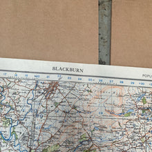Load image into Gallery viewer, Original British Army WW2 1942 Dated Map of Blackburn &amp; Preston
