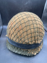 Load image into Gallery viewer, Genuine Dutch Army M53 Euroclone of US M1 Camouflaged Helmet &amp; Liner Set - The Militaria Shop
