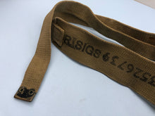 Load image into Gallery viewer, Original WW2 British Army Tan Webbing Shoulder Strap 37 Pattern - Royal Signals
