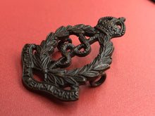 Load image into Gallery viewer, Original WW2 British Army Royal Army Medical Corps RAMC Bronze Cap Badge
