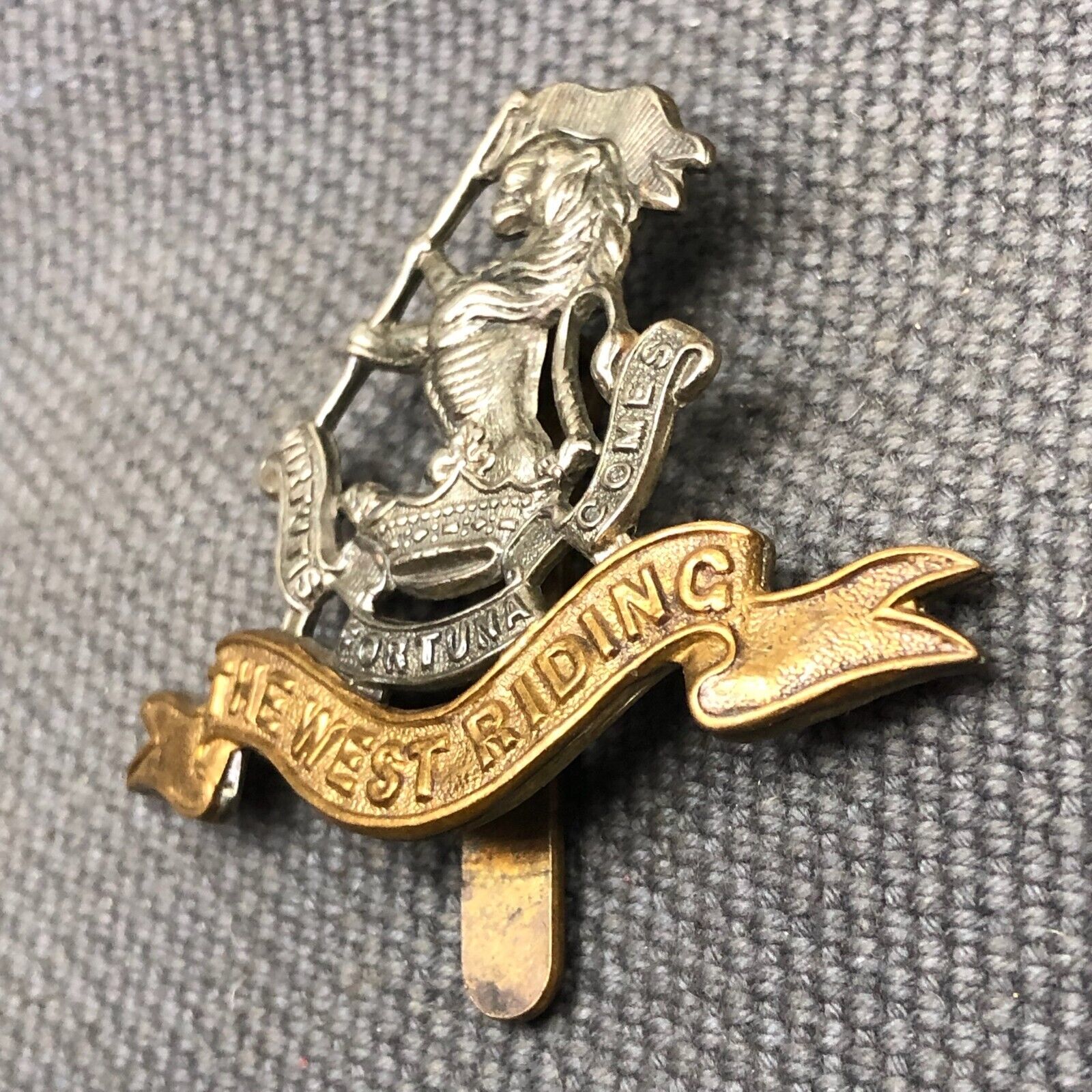 Original WW2 British Army Cap Badge - The West Riding Regiment - The Militaria Shop