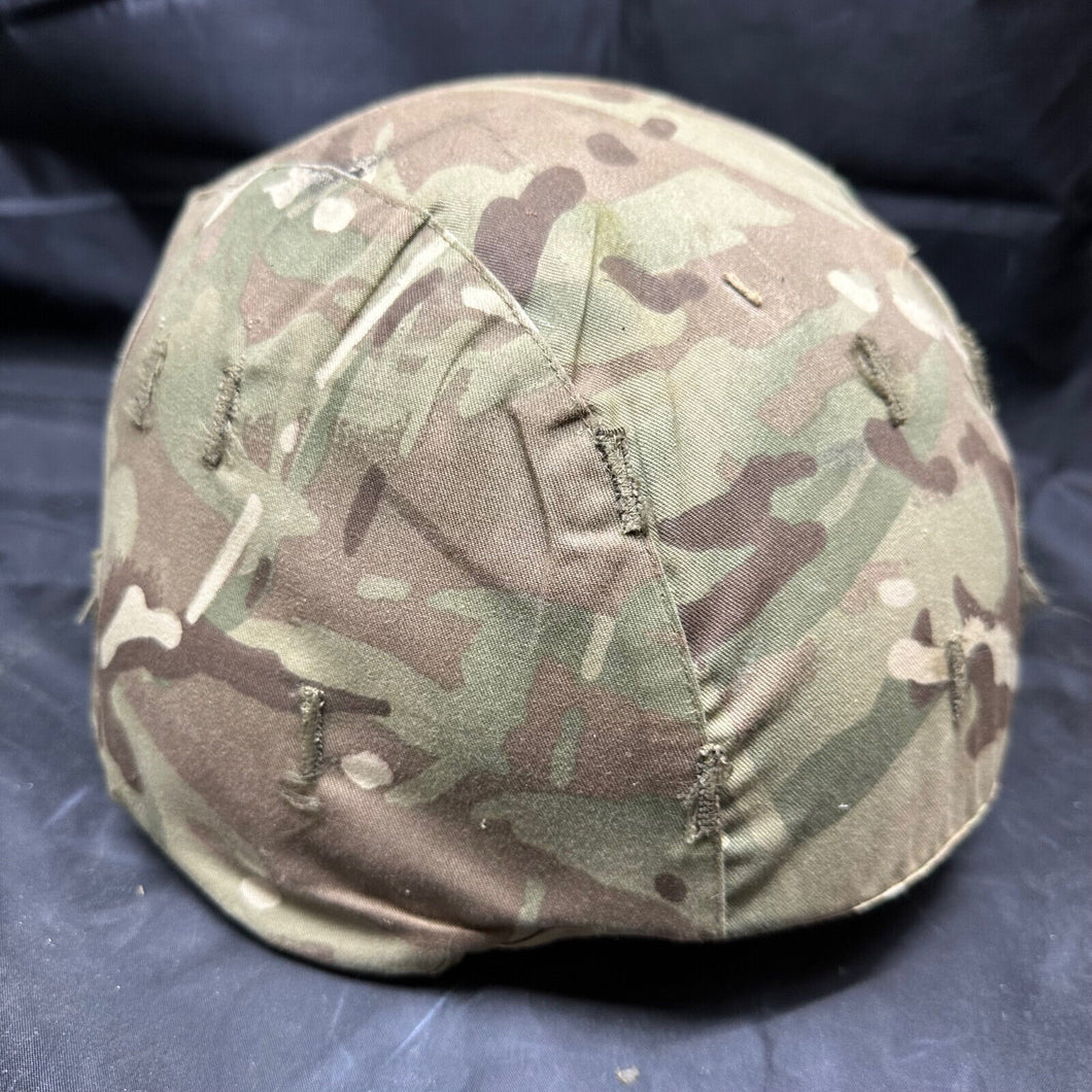 Original British Army Mk7 Combat Helmet with MTP Cover - Size Medium