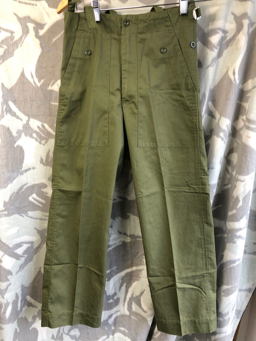 Genuine British Army OD Green Fatigue Combat Trousers - Size 66/68/76