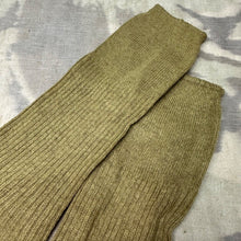 Lade das Bild in den Galerie-Viewer, Originale, khakifarbene Wollsocken für Offiziere der Britischen Armee aus dem 2. Weltkrieg, neu und aus altem Lagerbestand, verschiedene Größen 
