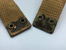 Load image into Gallery viewer, Original WW2 British Army Tan Webbing Shoulder Strap 37 Pattern - Royal Signals
