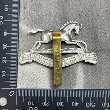 Load image into Gallery viewer, Original WW2 British Army Cap Badge - 3rd The King&#39;s Own Hussars
