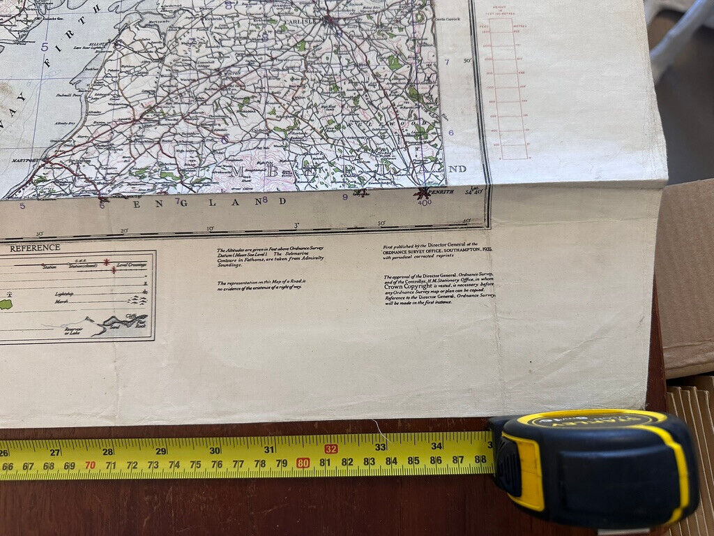 Original WW2 British Army GSGS OS Map of Scotland - South West - The Militaria Shop