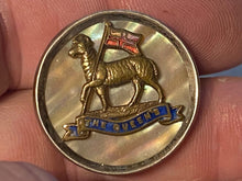 Load image into Gallery viewer, British Army, The Queen&#39;s Regiment Mother of Pearl / Silver Sweetheart Brooch
