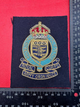 Charger l&#39;image dans la galerie, British Army Bullion Embroidered Blazer Badge - Royal Army Ordanance Corps RAOC
