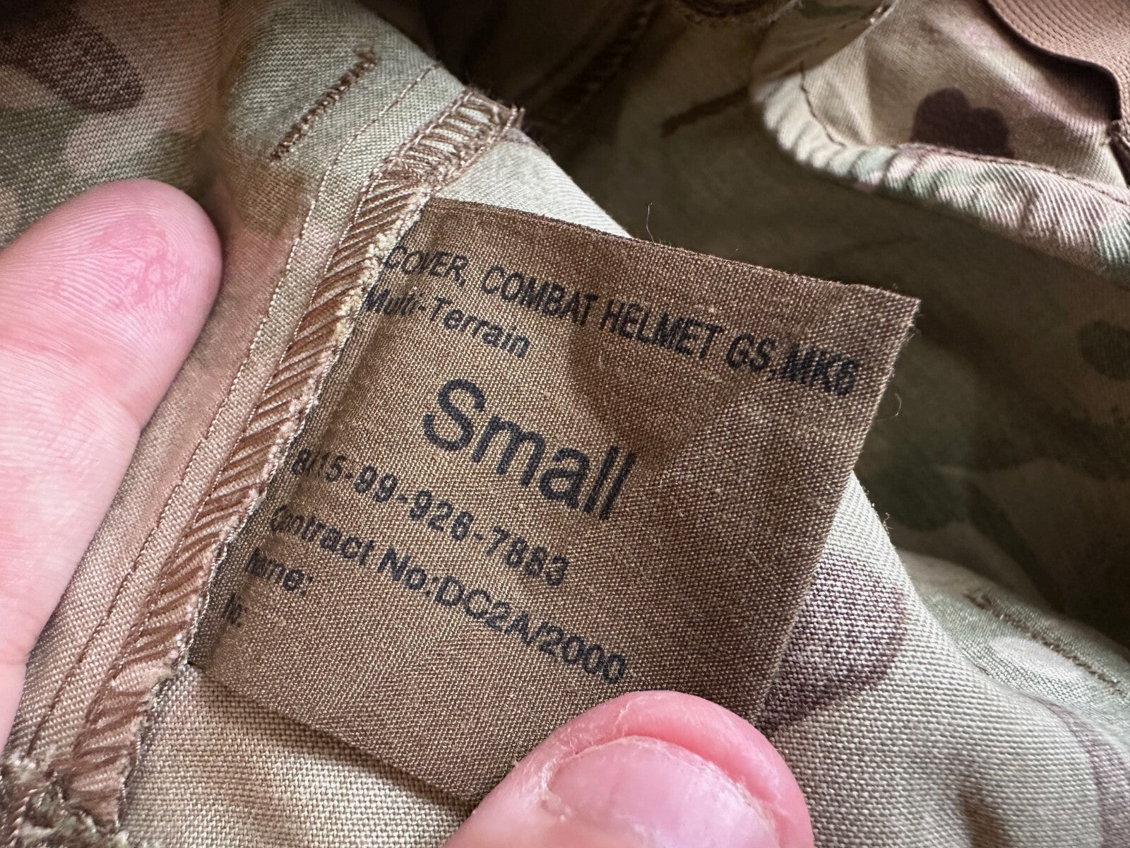 British Army Surplus GS Mk6 MTP Camouflage Cover - Size Small - The Militaria Shop