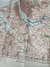 Load image into Gallery viewer, Original WW2 German Army Map of UK - Manchester / Liverpool / North West England
