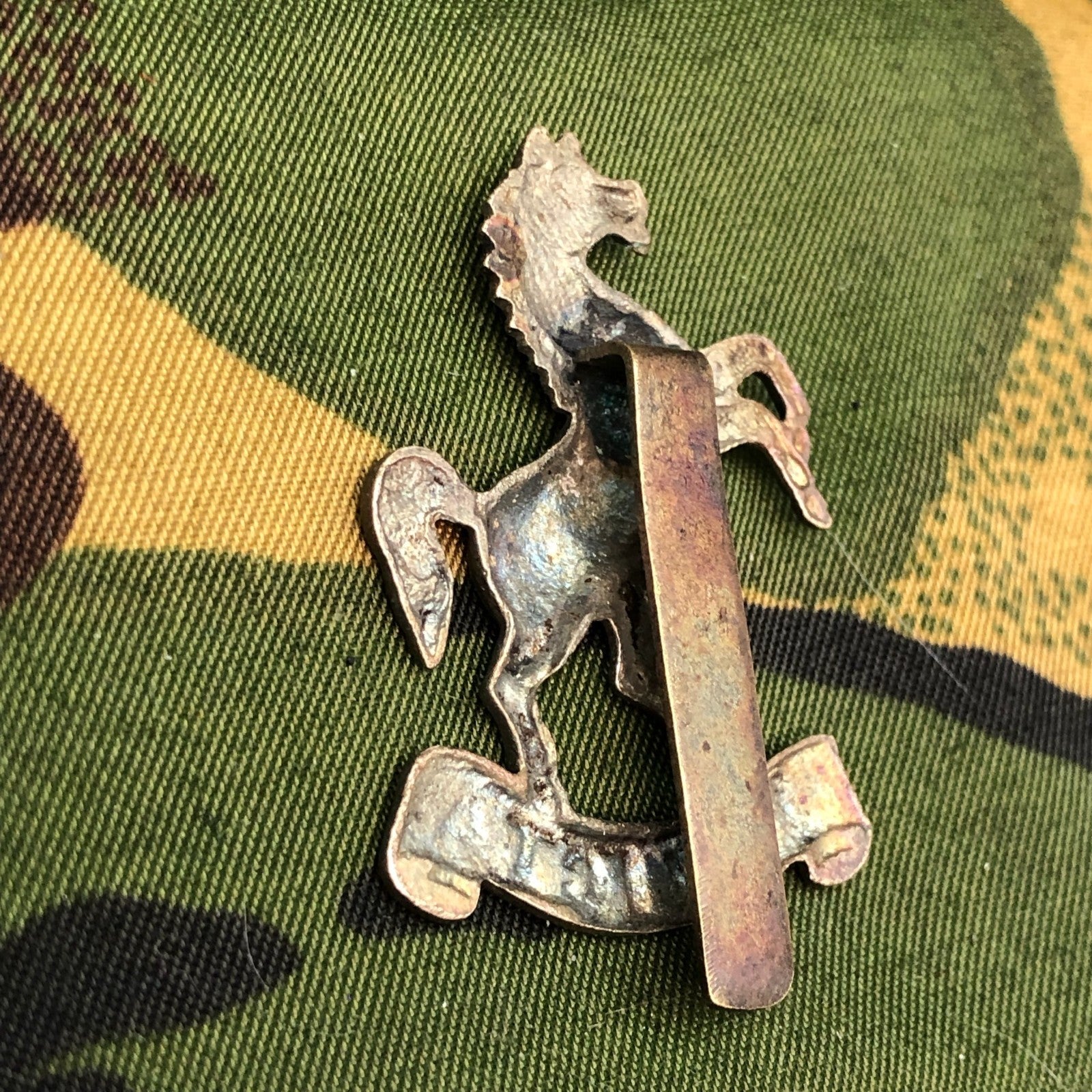 Original WW2 British Cap Badge - West Kent Yeomanry - The Militaria Shop