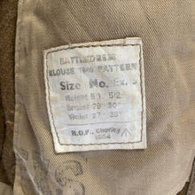 Load image into Gallery viewer, Original British Army Battledress Jacket - Size Ex.5 - 30&quot; Chest - ROF Chorley - The Militaria Shop
